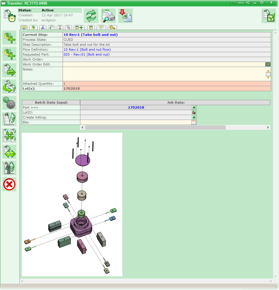 EZ-MES Execute with Operator Instructions